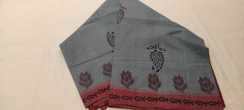 SALEM BLOCK PRINT COTTON SAREES
